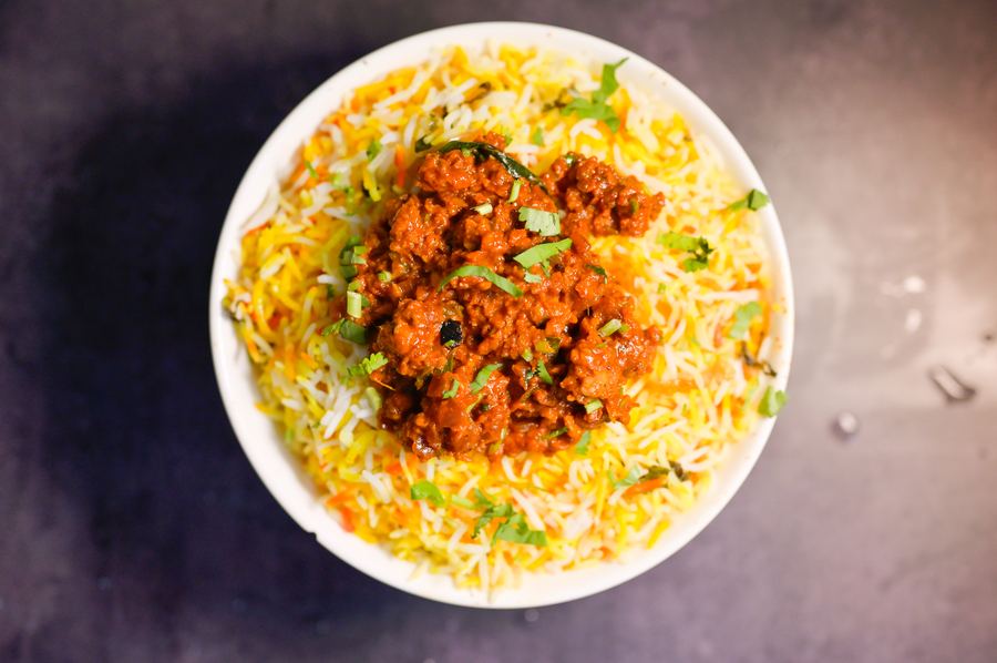 Veg kheema biryani