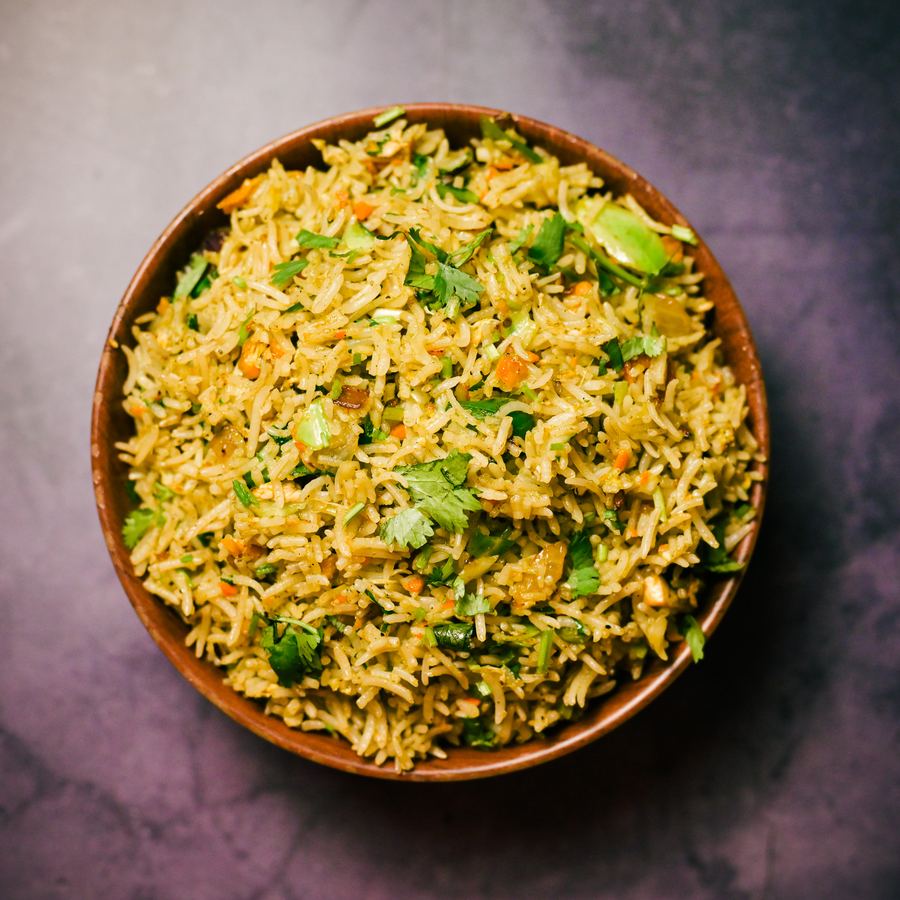 Green chilli fried rice